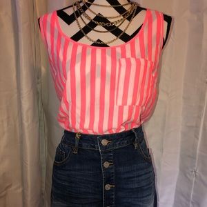Neon pink tank forever 21